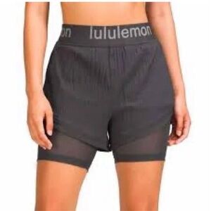 Lululemon Women’s Logo Waistband HR Train Short Grey 2